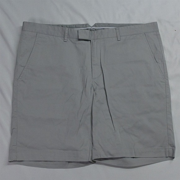 Bradley Allen 38 x 8" Light Gray Stretch‎ Chino Shorts - Picture 1 of 7